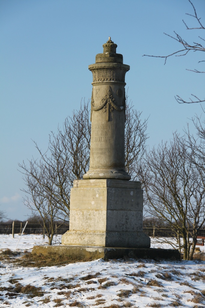 03.02.2012: Wyk/Nieblum, Denkmal zum Besuch des dänischen König Frederik VI. aus dem Jahre 1826