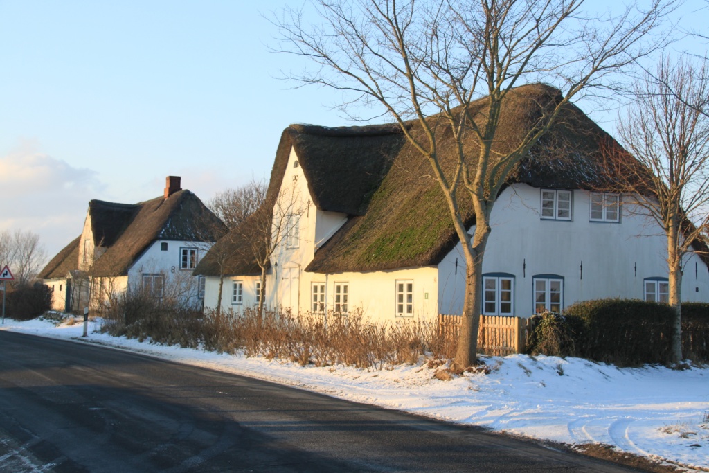 03.02.2012: Goting, Häuser mit Reetdach