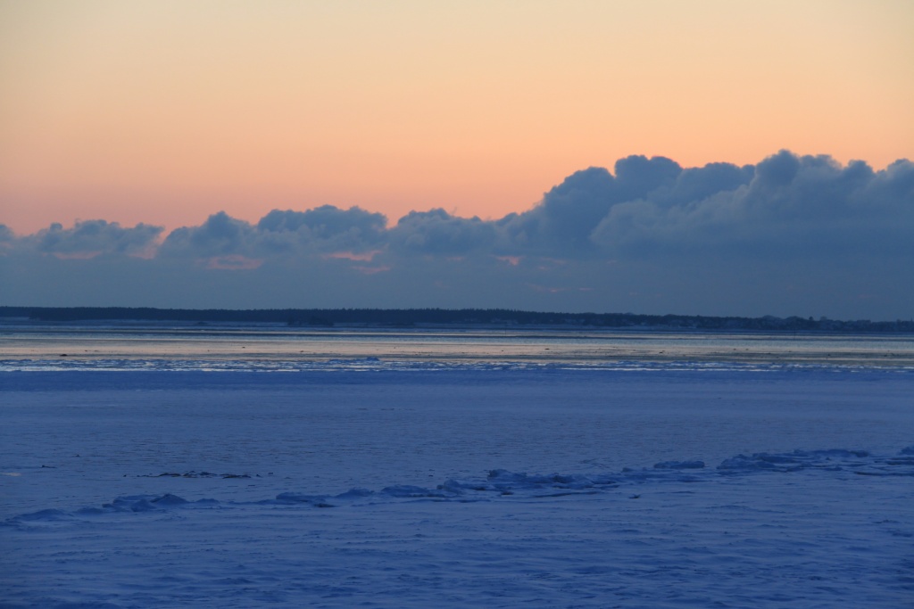 03.02.2012: Utersum, Sonnenuntergang am Strand